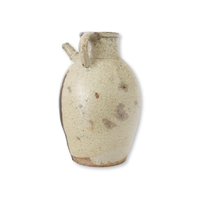 Large Antique French Glazed Terracotta Confit Pot For Sale - Image 4 of 7