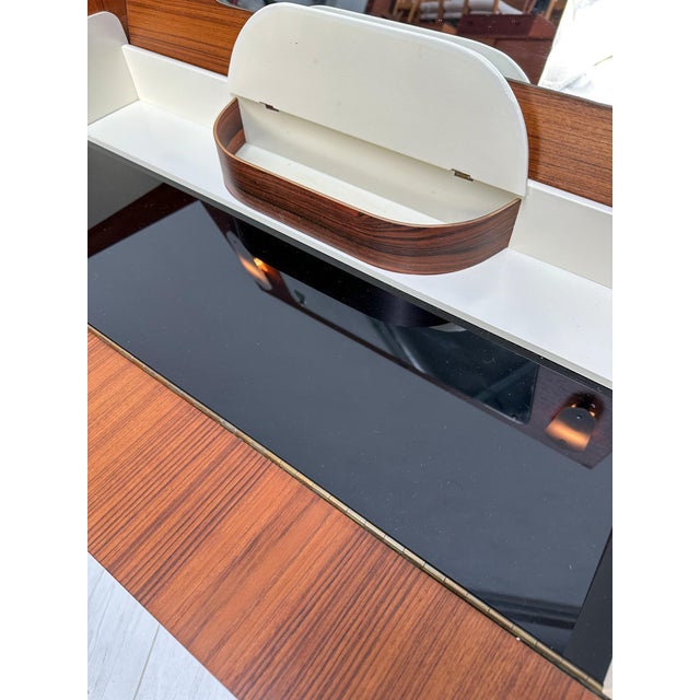 Vintage Danish Teak Vanity Chest of Drawers, 1960s For Sale - Image 9 of 14