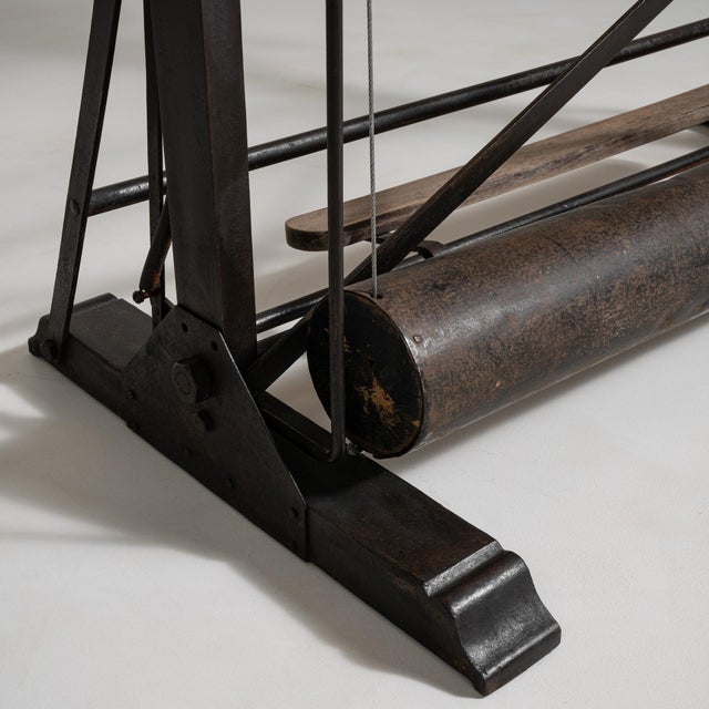 Architect's Oak Drawing Table, Antique, France, Early 20th Century For Sale - Image 10 of 13