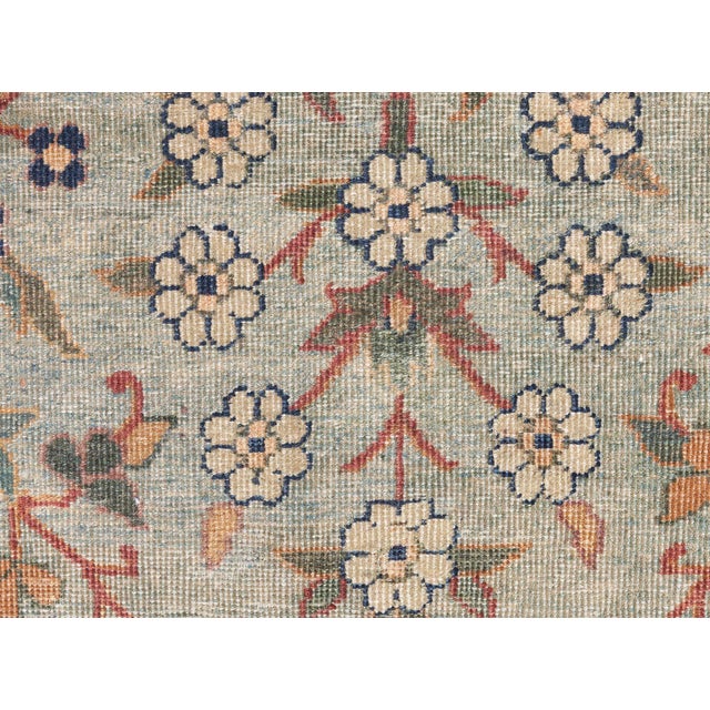 Authentic Indian Botanic Handmade wool Rug For Sale - Image 14 of 14