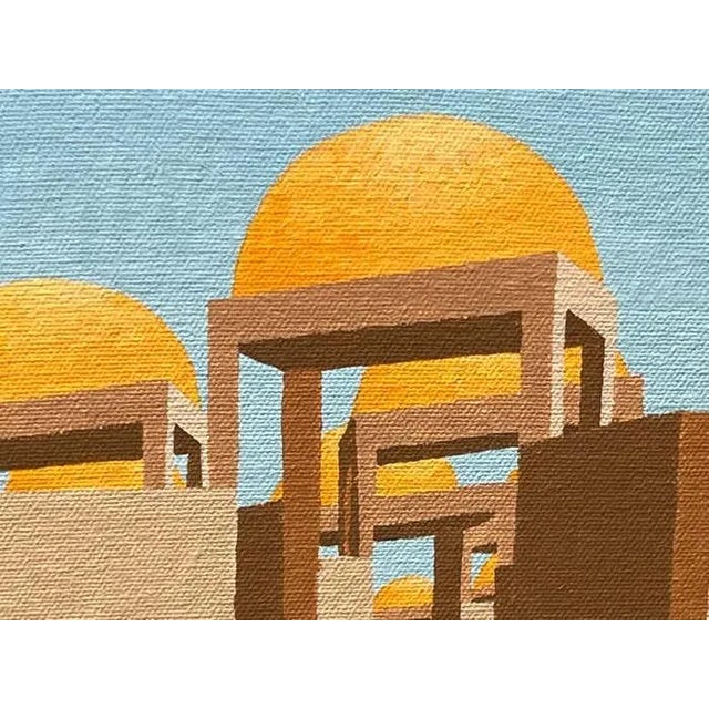 Contemporary Architectural Dreamscape Paintings #2 For Sale - Image 3 of 7