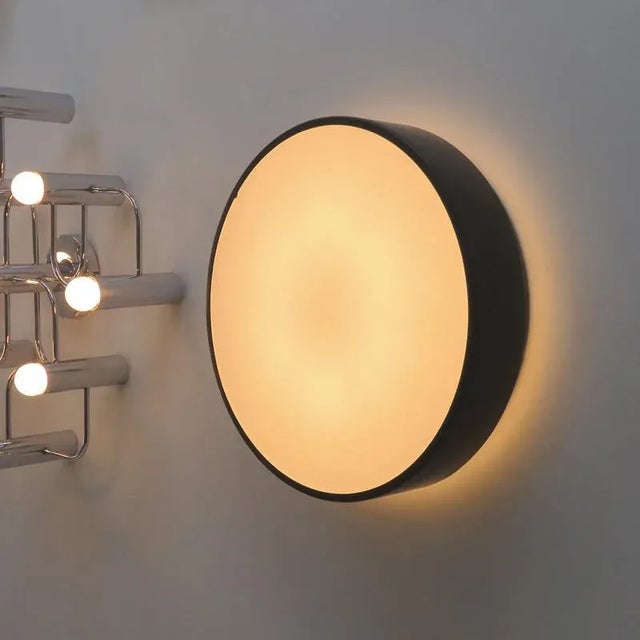 White Lundofte Flush Mount Light by Kay Boeck-Hansen for Lyfa, 1972 For Sale - Image 8 of 9
