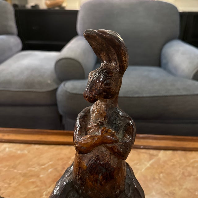 Attila's Bunnies on Balls Sculpture, Pair For Sale - Image 9 of 12