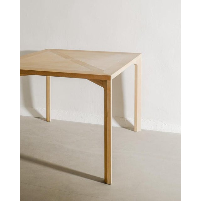 Squared Danish Wooden Ash Table by Poul Kjærholm for PP Møbler Denmark, 1990s For Sale - Image 3 of 6