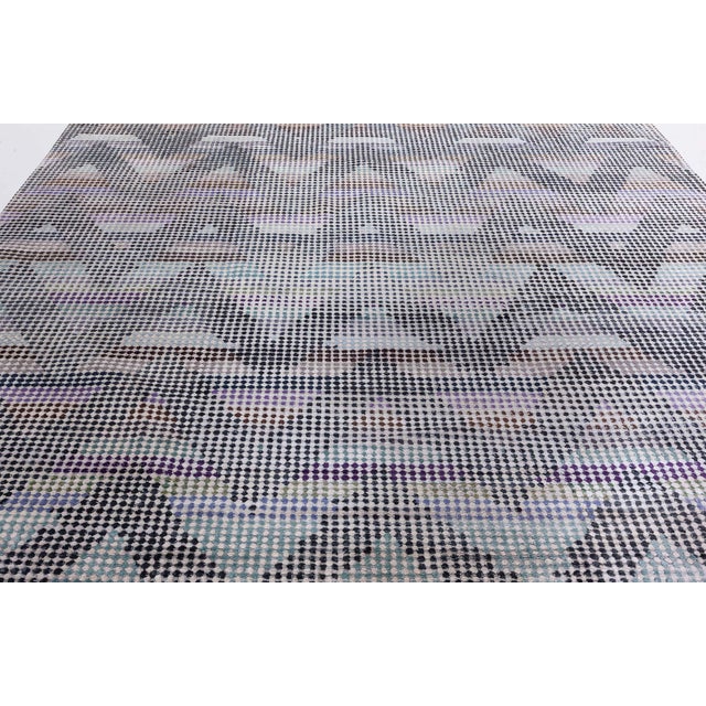 Moleskin Modern Wool and Silk Rug by Doris Leslie Blau For Sale - Image 4 of 9