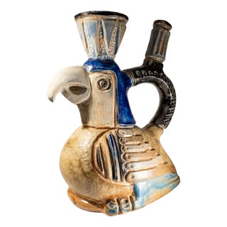 Zoomorphic Ceramic Sculpture Vase by Jules Guérin, 1950s For Sale