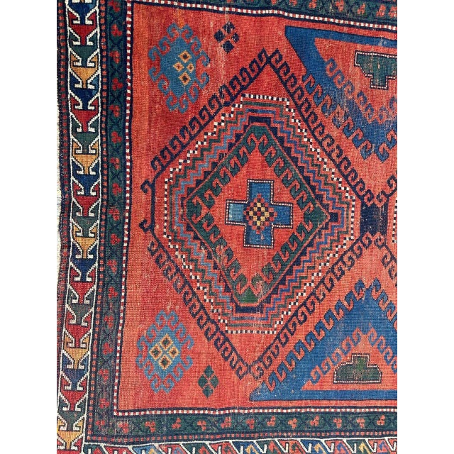 Rustic Antique Caucasian Kazak Rug, 1890s For Sale - Image 3 of 18
