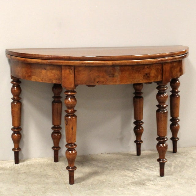 19th Century Table Console in Walnut For Sale - Image 15 of 15