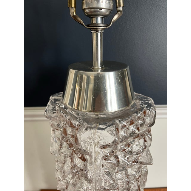 Mid 20th Century Mid Century Brutalist Skyscraper Glass Lamp Pukeberg Style For Sale - Image 5 of 10