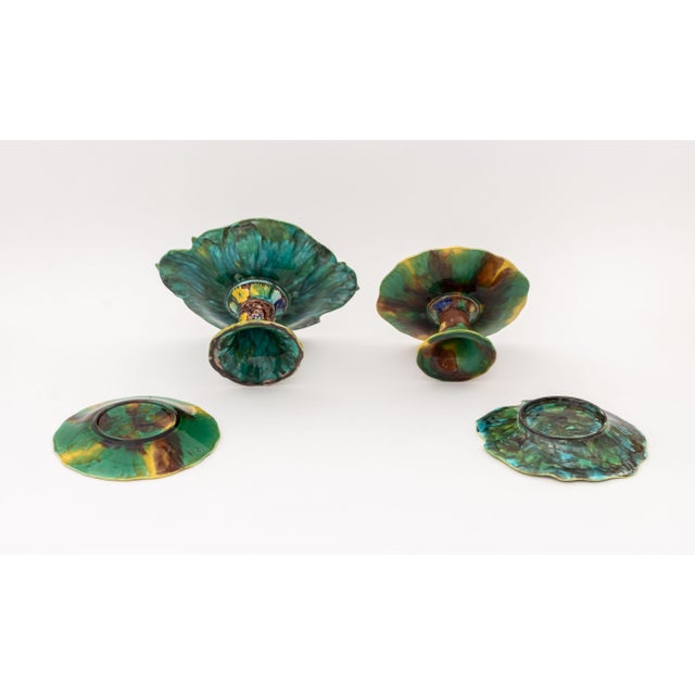 English Majolica Strawberry & Grape Tableware, 16 For Sale - Image 13 of 14