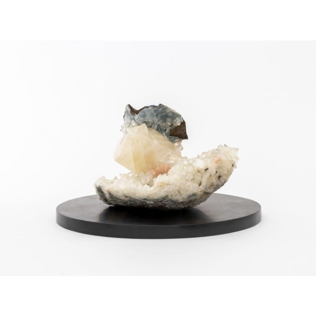 Celestite, Calcite, and Quartz Crystal Specimen For Sale - Image 11 of 14