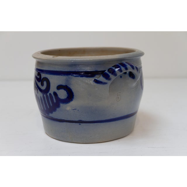 19th Century German Stoneware Five Liter Crock, 1890s For Sale - Image 5 of 12