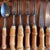 Vintage Bamboo Handled and Stainless Steel Flatware Set from Mills Moore, Set of 24 For Sale - Image 10 of 14