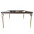Traditional Dessin Fournir Large Gilt Iron and Mahogany Coffee Table For Sale - Image 3 of 7