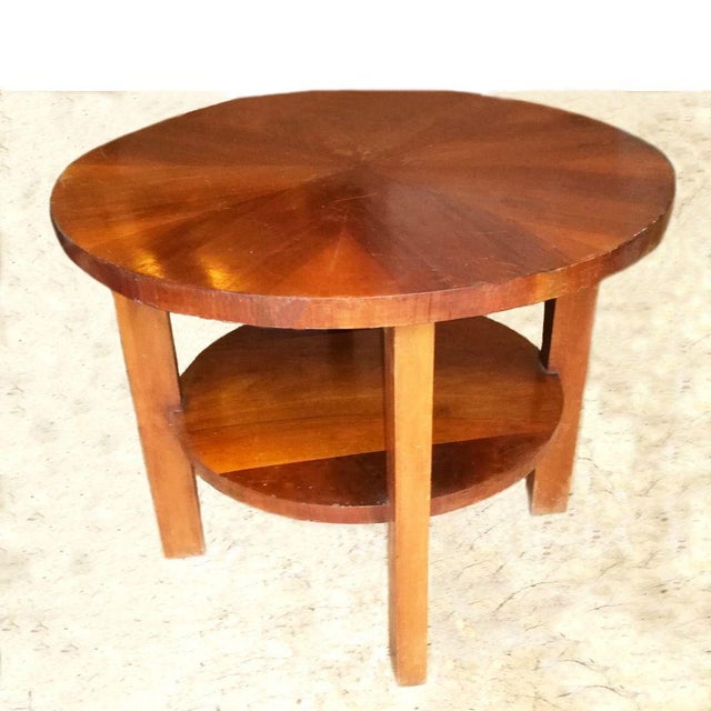 Round Coffee Table by Architetti Artigiani Anonimi, 1930s For Sale - Image 9 of 9