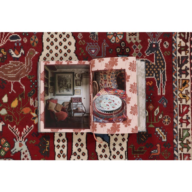 Vintage Persian Gabbeh Runner in Red With Animals Pictorials - Rug & Kilim For Sale - Image 9 of 10