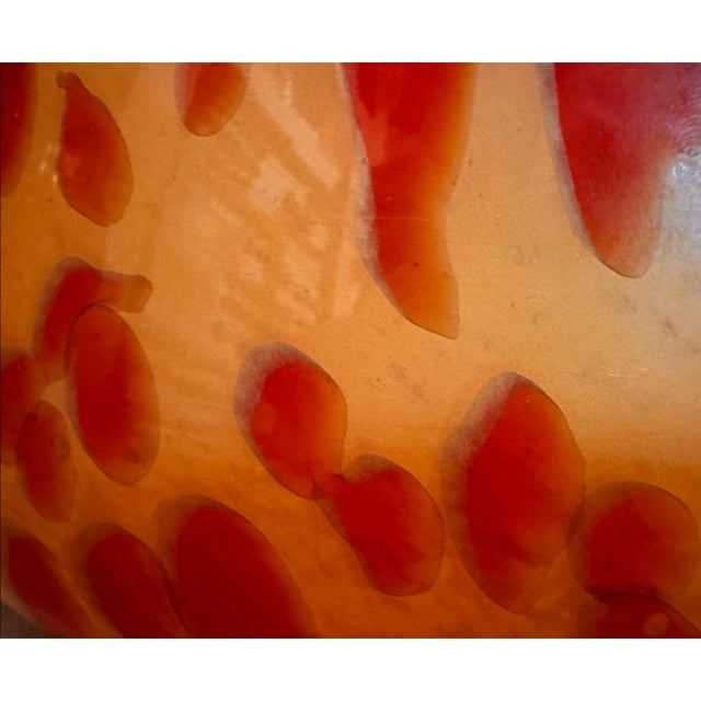 Late 20th Century Italian Tortoiseshell Art Glass Vase For Sale - Image 12 of 12