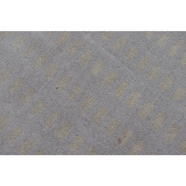 Large Modern Tibetan Wool and Silk Rug in Neutral Earth Tones 10'0" X 15'0" For Sale - Image 12 of 12
