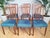 Mid-Century Dining Chairs in Teal Blue Velour by Greaves & Thomas, 1960s, Set of 6 For Sale - Image 4 of 18