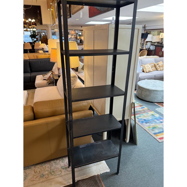 2020s Industrial Metal Shelving Unit For Sale - Image 5 of 12