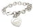 Tiffany & Co Sterling Silver Return to Tiffany Heart Tag Charm Bracelet For Sale