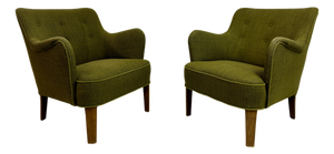 Model 1748 Armchairs by Peter Hvidt for Fritz Hansen, Denmark, 1950s, Set of 2
