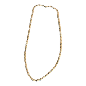 Vintage 24" Silver Snail Pattern Chain, Superior Quality