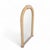 Glass 1980s Postmodern Tessellated Stone Arched Wall Mirror For Sale - Image 7 of 18