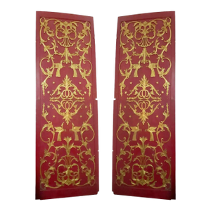 French Antique Chinoiserie Wall Panels - Set of Two