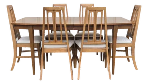 1960s Young Manufacturing Dining Table With 6 Chairs