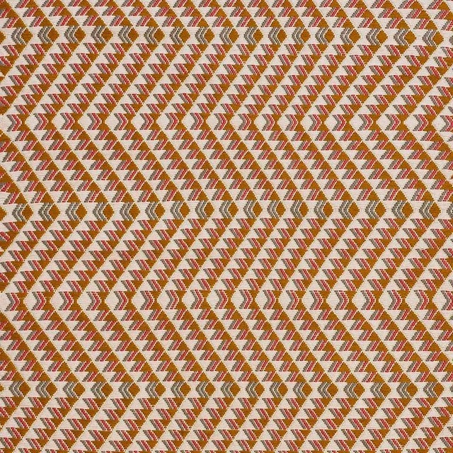 Schumacher X A Rum Fellow Amates Hand Woven Brocade Fabric in Mostaza For Sale