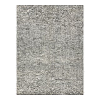 Exquisite Rugs Crescent Hand-Knotted New Zealand Wool Gray Rug-8'X10' For Sale