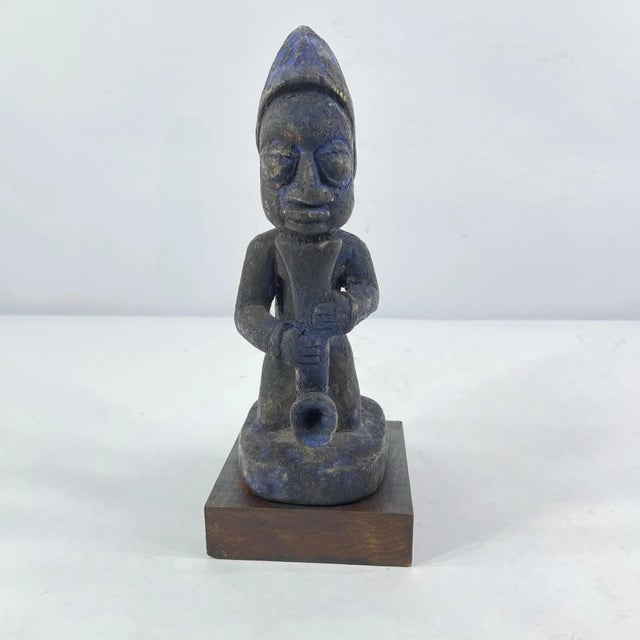 African Early 20th Century Yoruba Shango Warrior Wood Figure Nigeria For Sale - Image 3 of 6
