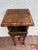 Brown Vintage Tortoiseshell Rattan Plant Stand Side End Table With Drawer For Sale - Image 8 of 8