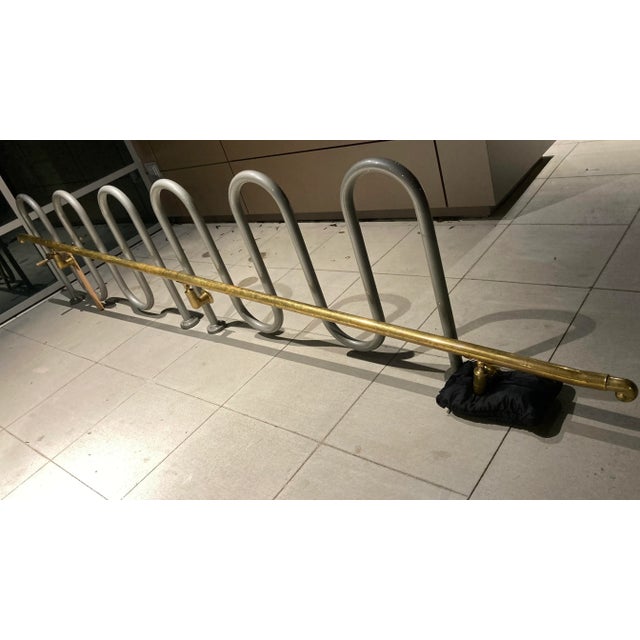 14’ Architectural Brass Handrail From Denver’s “Brown Palace” Circa 19th Century France For Sale - Image 9 of 13