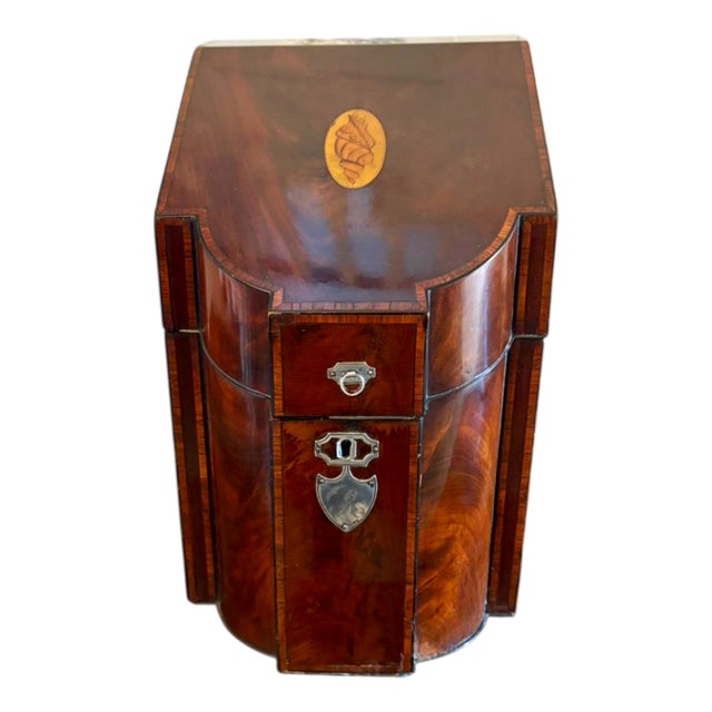 Antique 19th Century Georgian Mahogany Letter Holder, 1780s For Sale