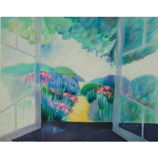 Claude Hemeret, La fenêtre ouverte, Lithograph For Sale