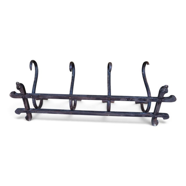 Early 20th Century Wall-Mounted Bistro Coat Rack in Bentwood For Sale - Image 5 of 8