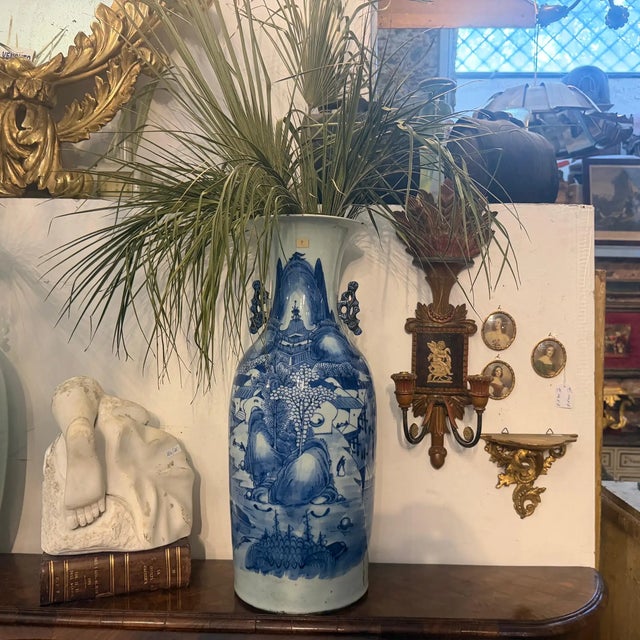 Antique 1950s Traditional Qing Dynasty Style Chinese Porcelain Vase For Sale - Image 13 of 13