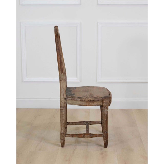 19th Century 19th Century Provincial Gustavian Chair in Original Paint For Sale - Image 5 of 7