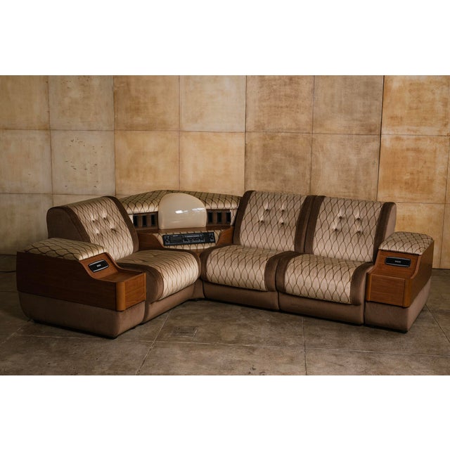 1970s Radio Sofa With a Stereo Console For Sale - Image 9 of 10