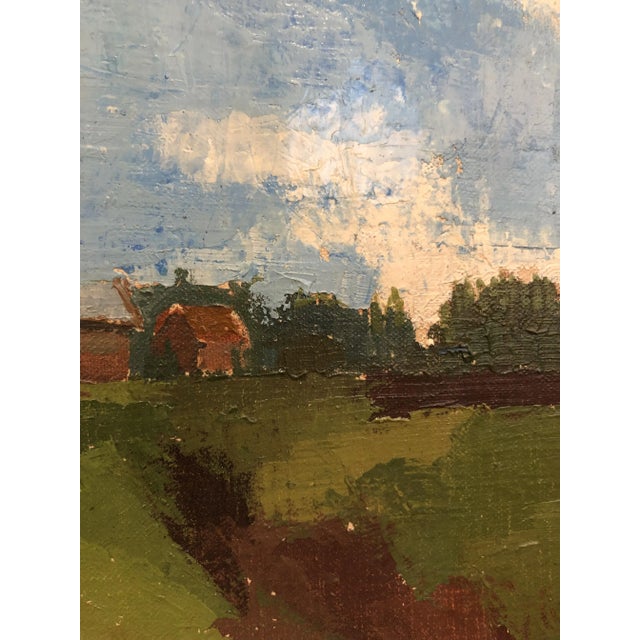 Jean-Jacques Boimond, Paysage de Moneuse, Oil on Canvas, Framed For Sale - Image 4 of 11