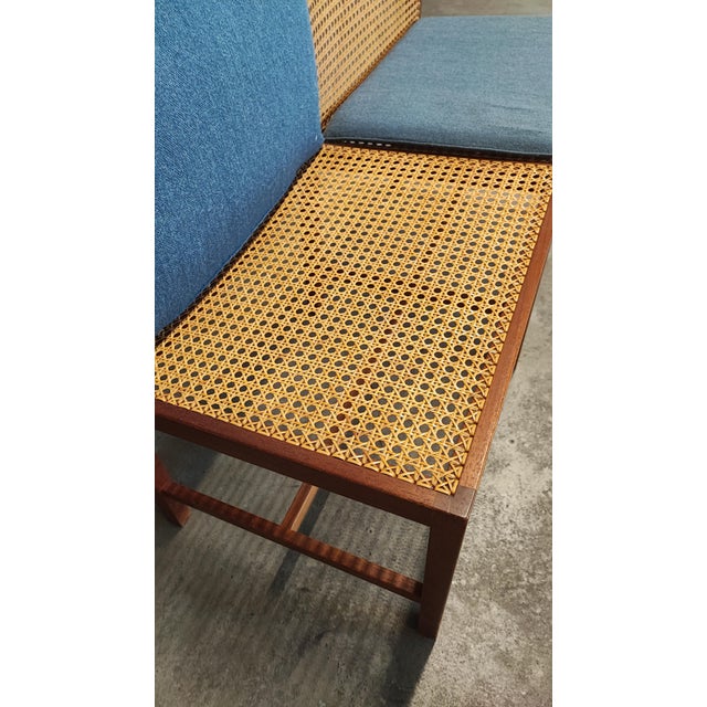 Vintage Scandinavian Two-Seater Bench by Søren Horn, 1960 For Sale - Image 9 of 11