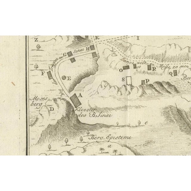 Antique Map of the Sinai Monasteries, 1776 For Sale - Image 6 of 10