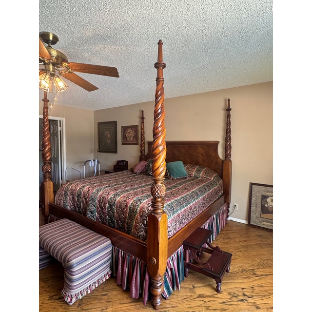 Brown Hickory Chair Bedroom Suite From the Historical James River Plantations Collection For Sale - Image 8 of 17