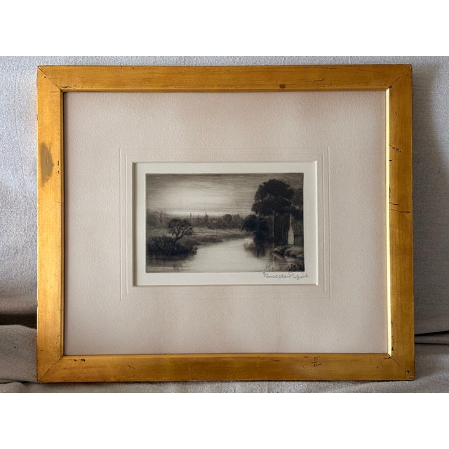 John Lumsden Propert - Etching “Sunset, Romney Marsh” – 1922 Framed For Sale - Image 9 of 12