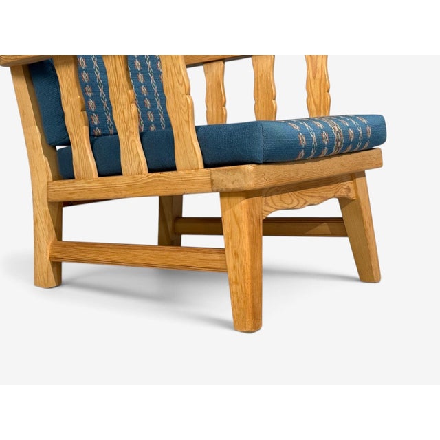 Blue Krogenes Møbler, Lounge Chairs, Pine, Blue Fabric, Norway, 1970s For Sale - Image 8 of 13