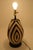 Ivory Late 20th Century Black & Ivory Geometric Chulucanas Pottery Desk Lamp For Sale - Image 8 of 8