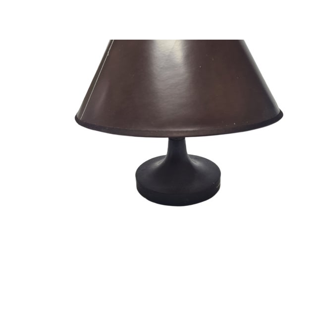 Metal Art Deco Bedside Lamp, Belgium, 1950s For Sale - Image 7 of 10