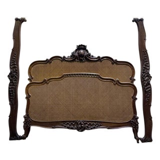 Louis XV Style Cane Bed For Sale